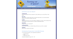 Desktop Screenshot of kangaroostorage.com.au
